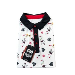 NEW RSVLTS Star Wars Sz Small Grillin Like a Villain Performance Golf Polo Shirt